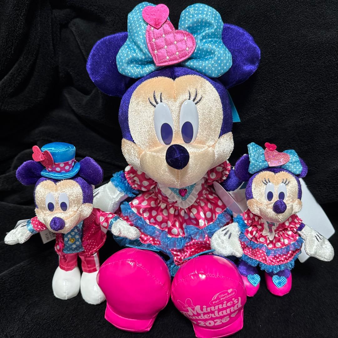 パルパルーザ ミニー ミッキー ぬいぐるみ バッジ セット 新品未使用タグ付き