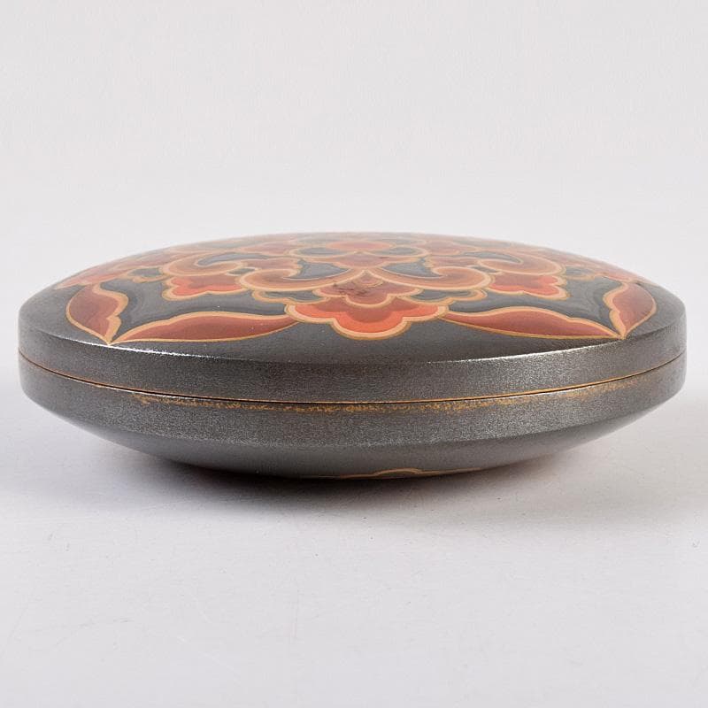 茶道具　梨地　花蒔絵　香合　時代箱付　M　R8948