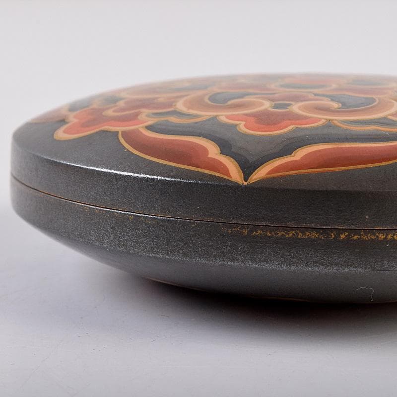 茶道具　梨地　花蒔絵　香合　時代箱付　M　R8948