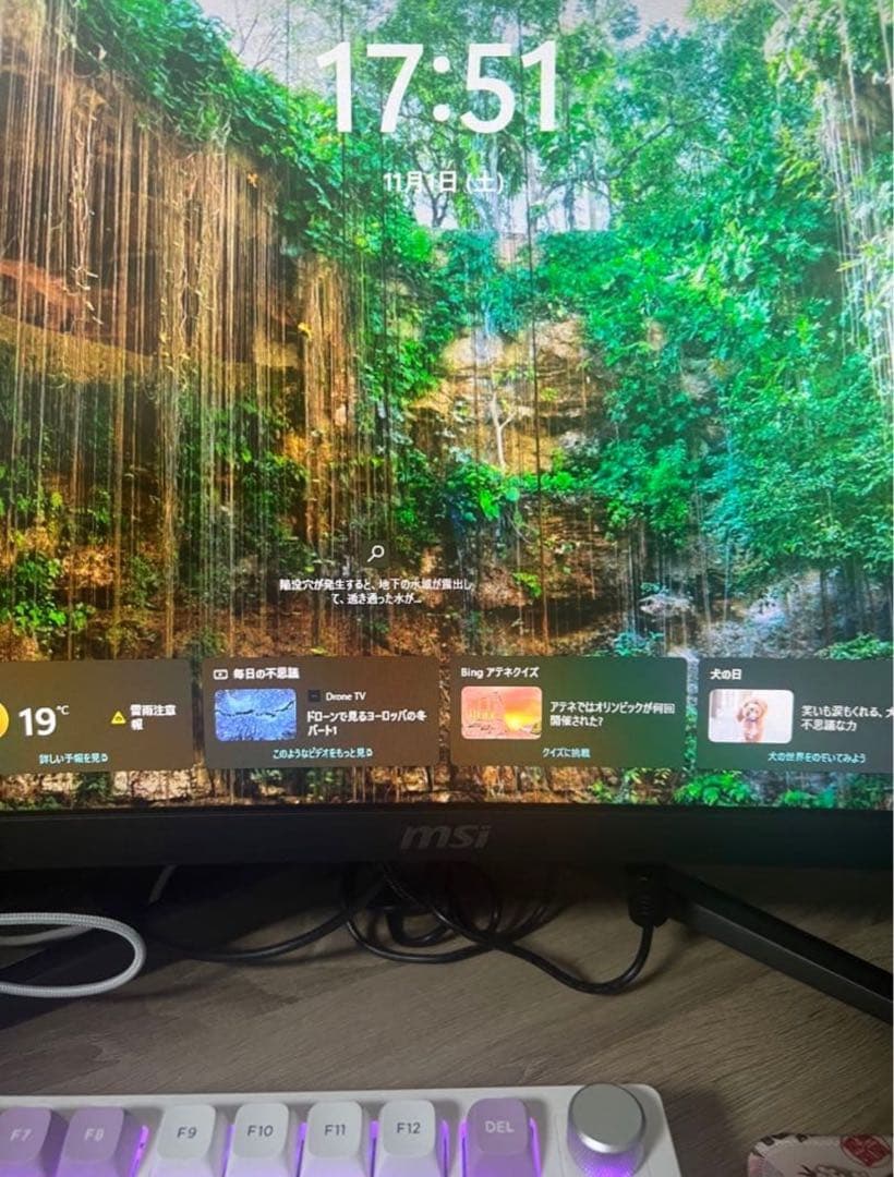 【安部井健生 専用】msi　29.5インチ　曲面ゲーミング液晶モニター