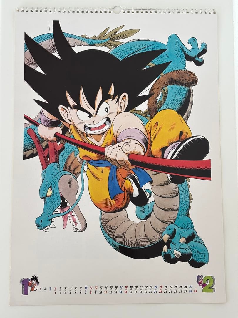 【美品】ドラゴンボール 2004年カレンダー 原作イラスト A2 鳥山明
