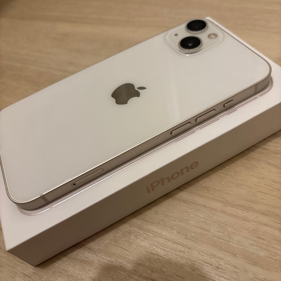 【美品】Apple iPhone 13 ホワイト 本体 白 iface