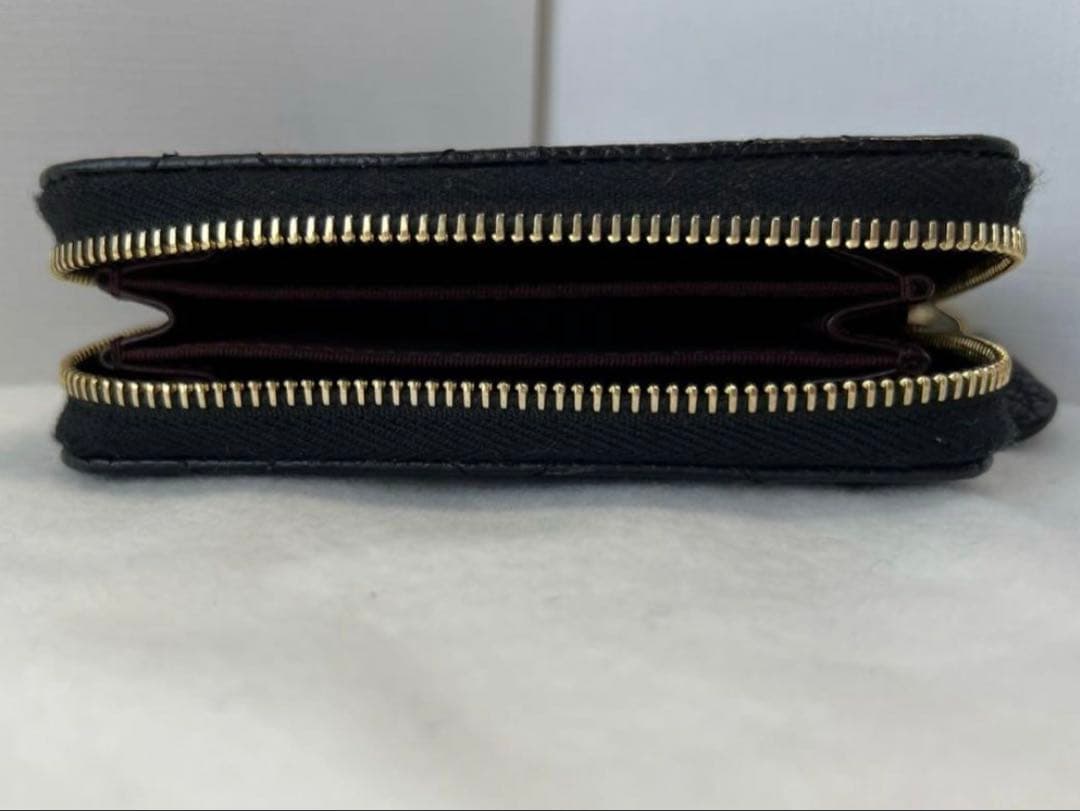 最終お値下げ！CHANELジップケースキャビアスキンゴールド金具ココマーク