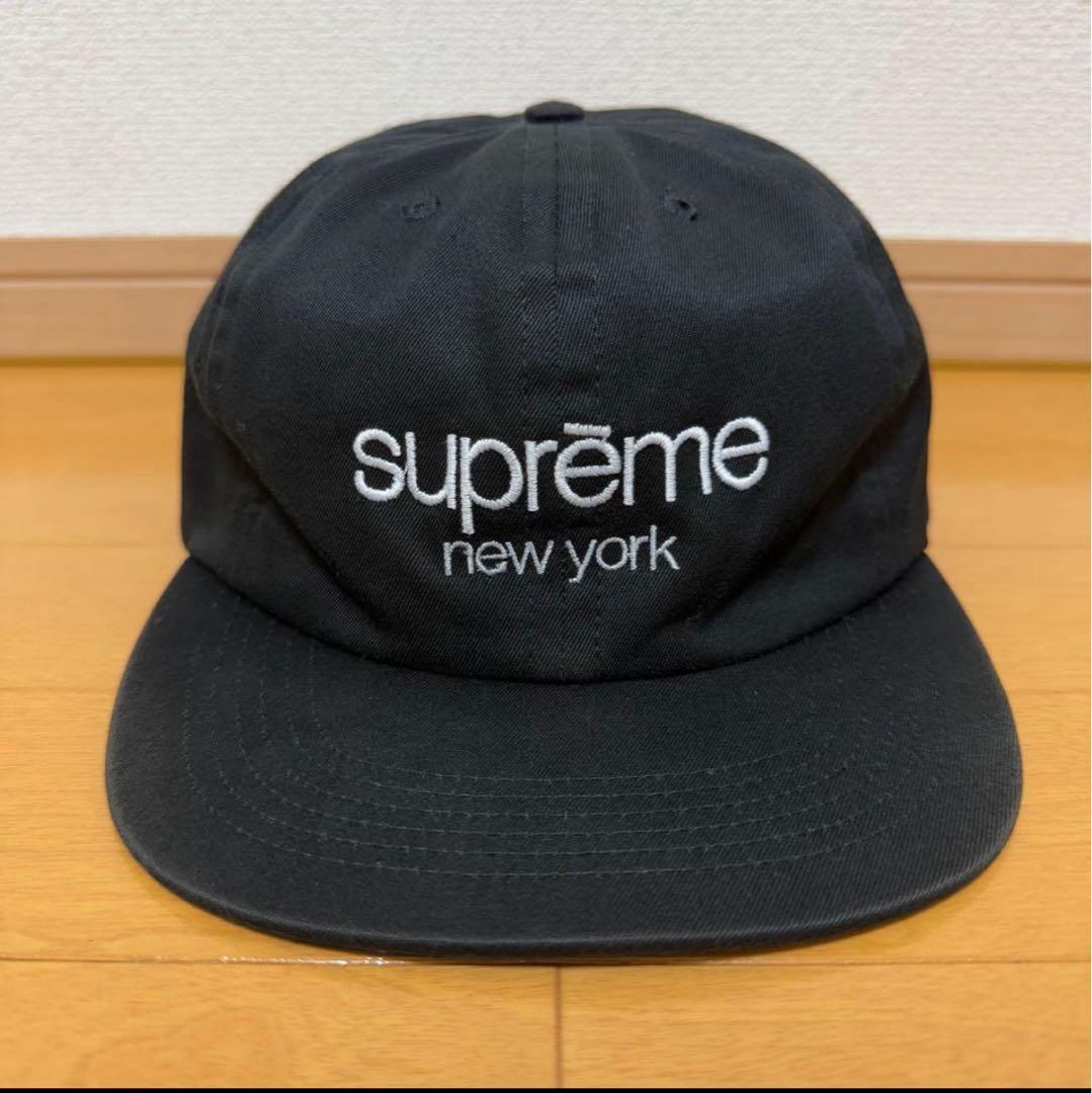 Supreme Classic Logo 6-Panel ブラック 14ss