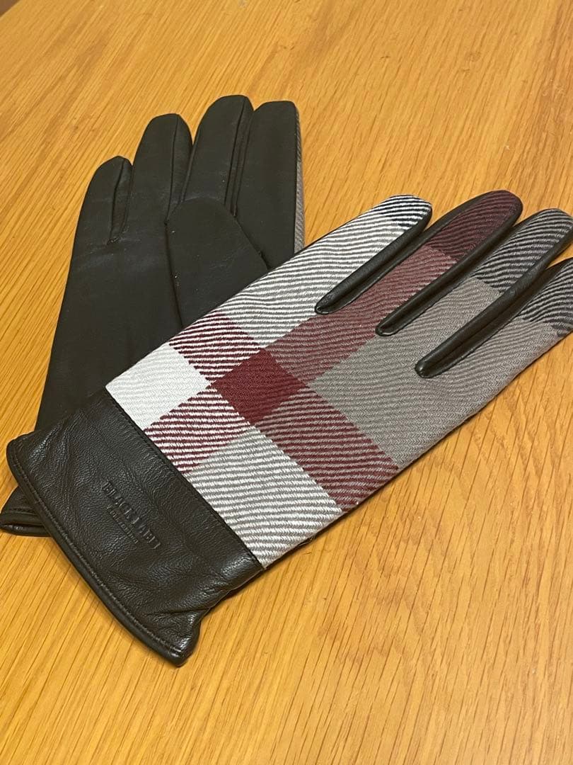 定価2.2万　未使用　ブラックレーベル　クレストブリッジ　チェック　グローブ