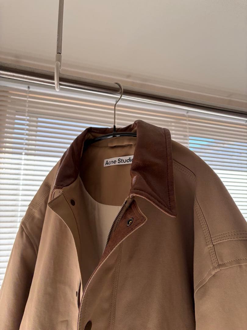 u*7様 Acne Studios ツイルジャケット カーキ 46 正規品 短丈