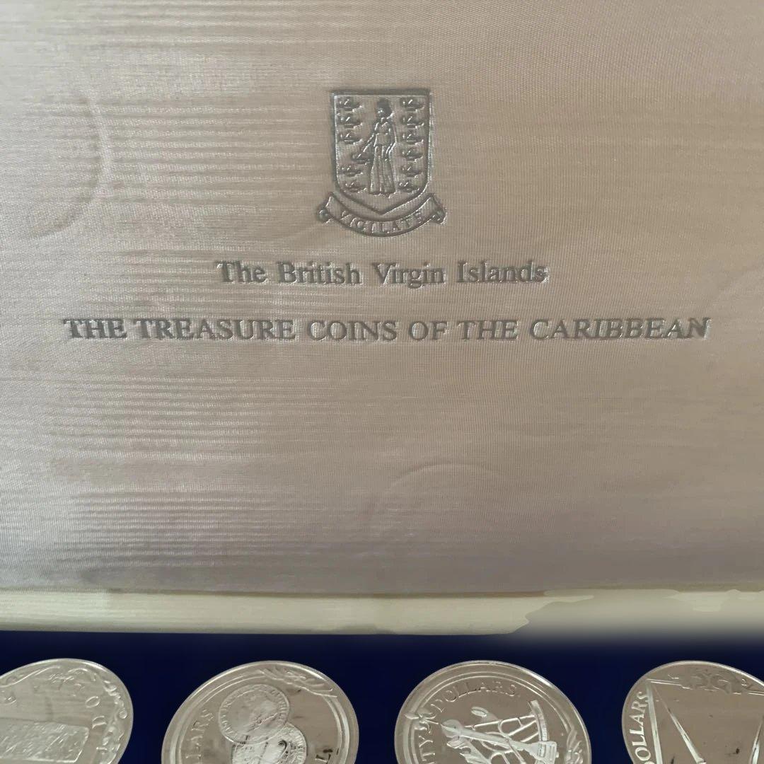 フランクリンミント カリブ海秘宝コレクション25点 プルーフ銀貨925銀