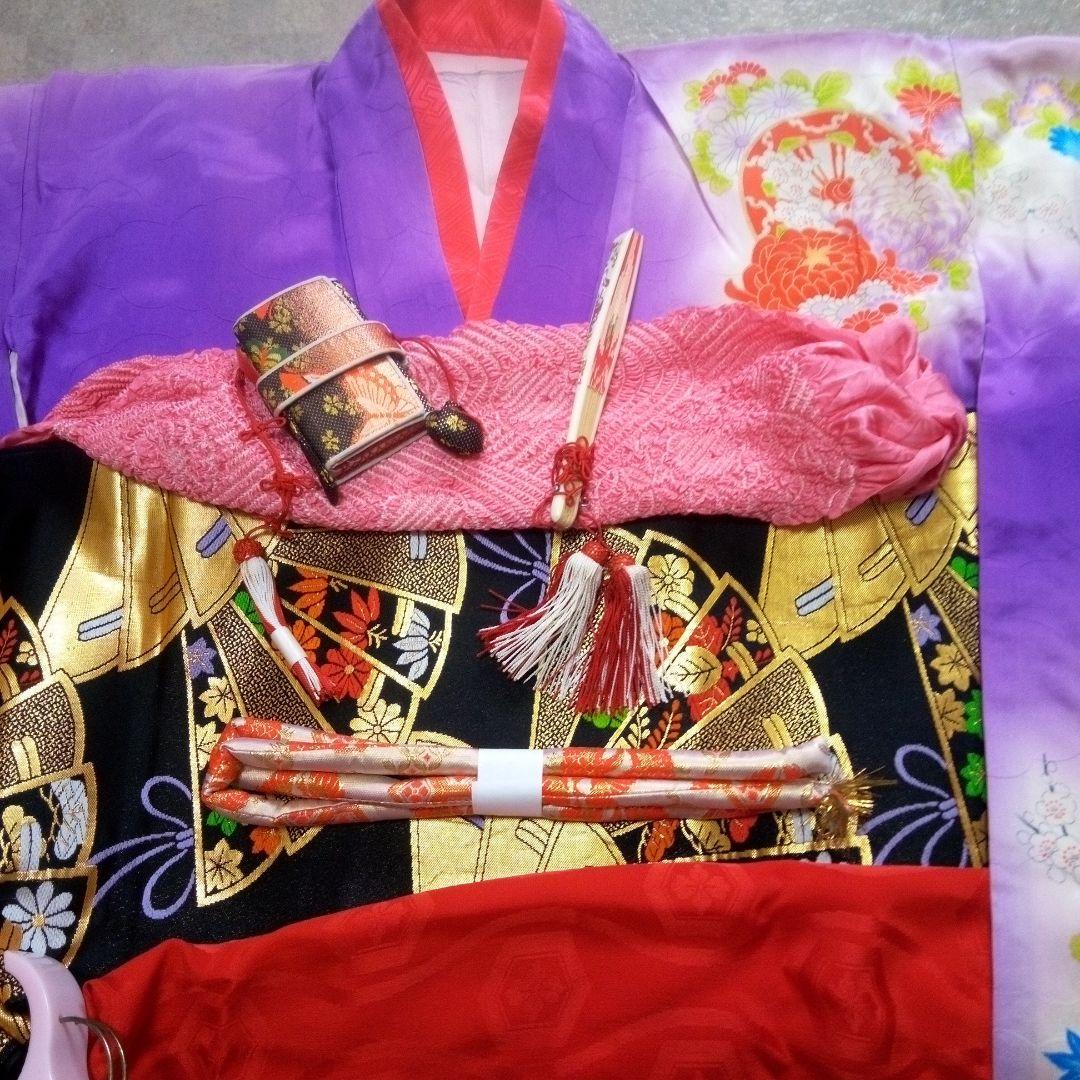 マイロママ様ご成約‼️アンティーク【正絹7歳用】振袖セット