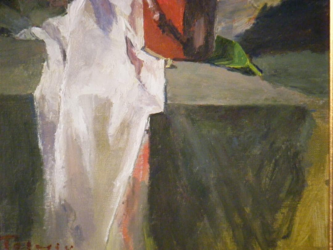 【真作】絵画　作者不詳　サイン有　油彩4号　静物画　逸品　S92