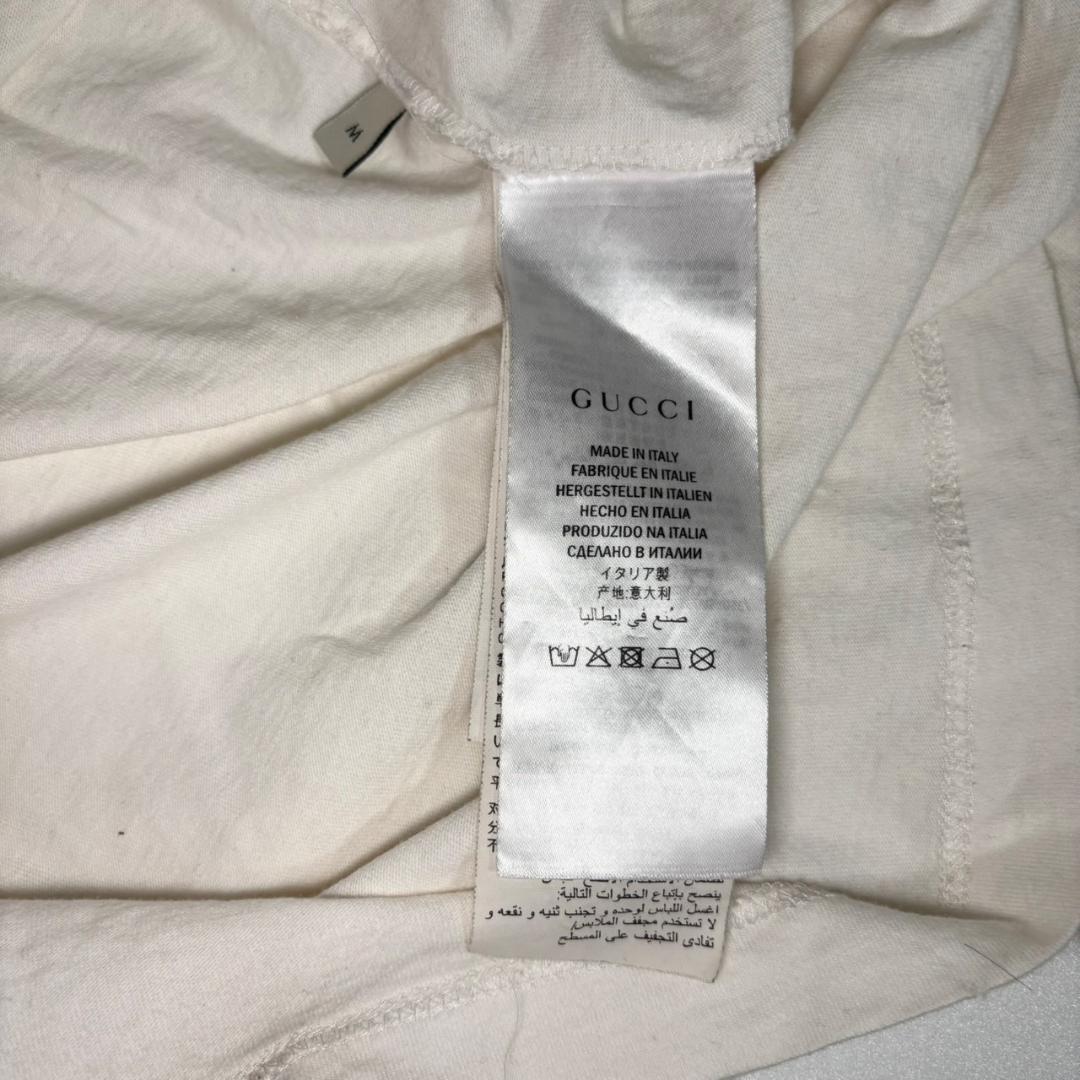 【ランクC】GUCCI オールドロゴ ドラゴン刺繍 ロンT Mサイズ メンズ