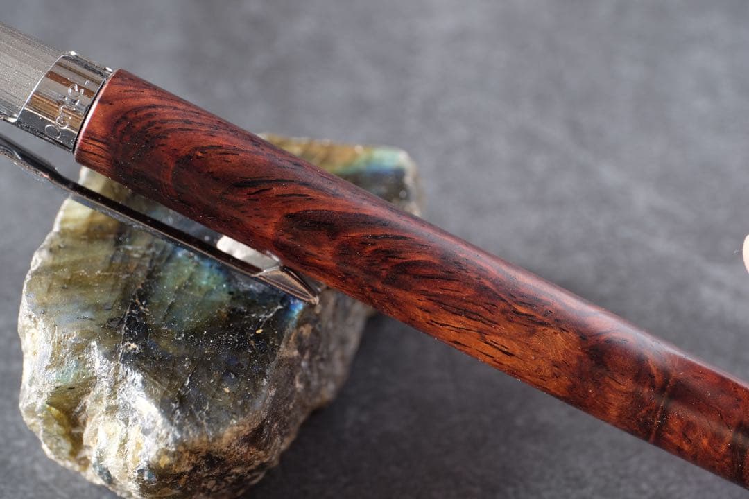 PG5木軸カスタム0184　高村杢工房 製図用シャーペン　ホンジュラスローズ瘤