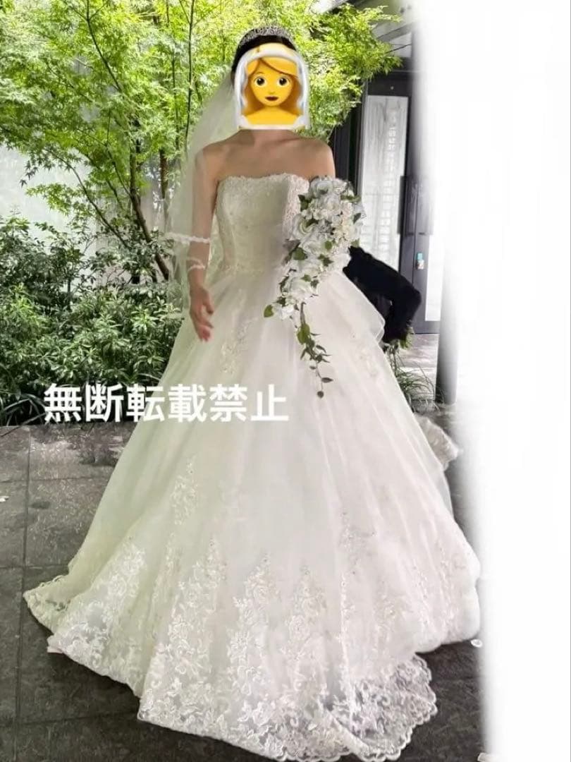 お*ち様 年末セール【美品】韓国風ウェディングドレス