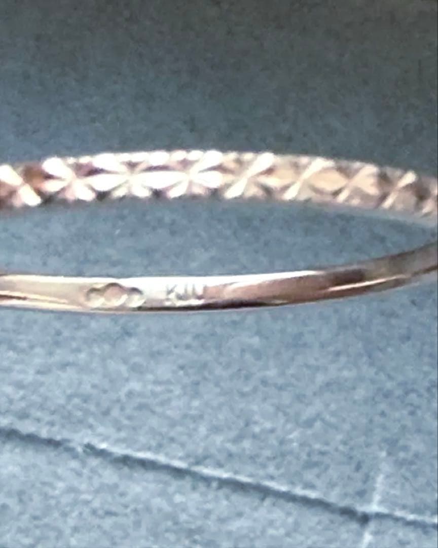 ココシュニック　K10カットワーク極光細 リング　12号