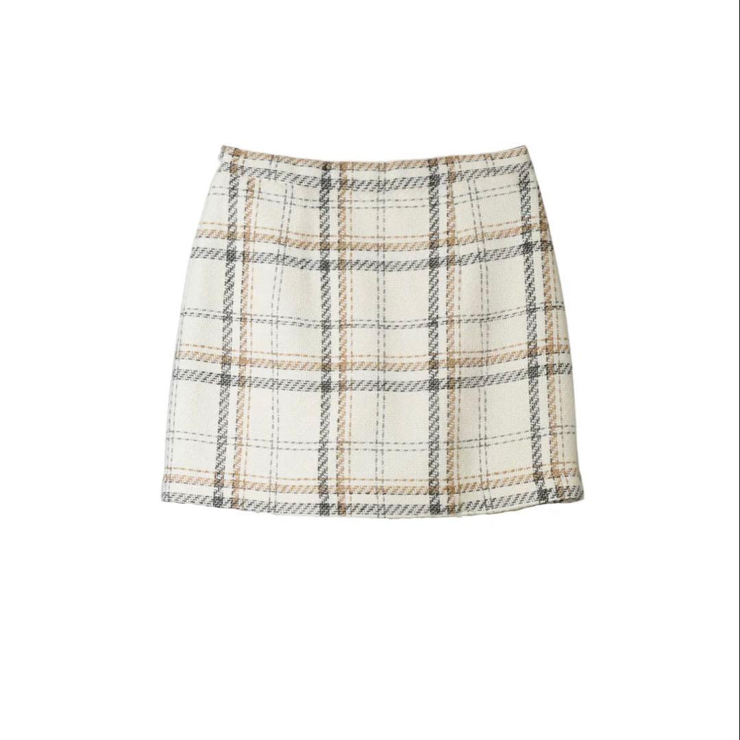 パンツ herlipto Tweed Check Mini Skort