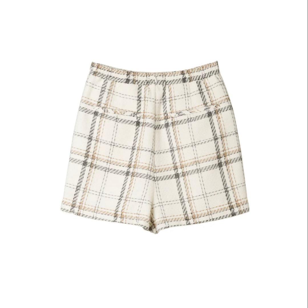パンツ herlipto Tweed Check Mini Skort