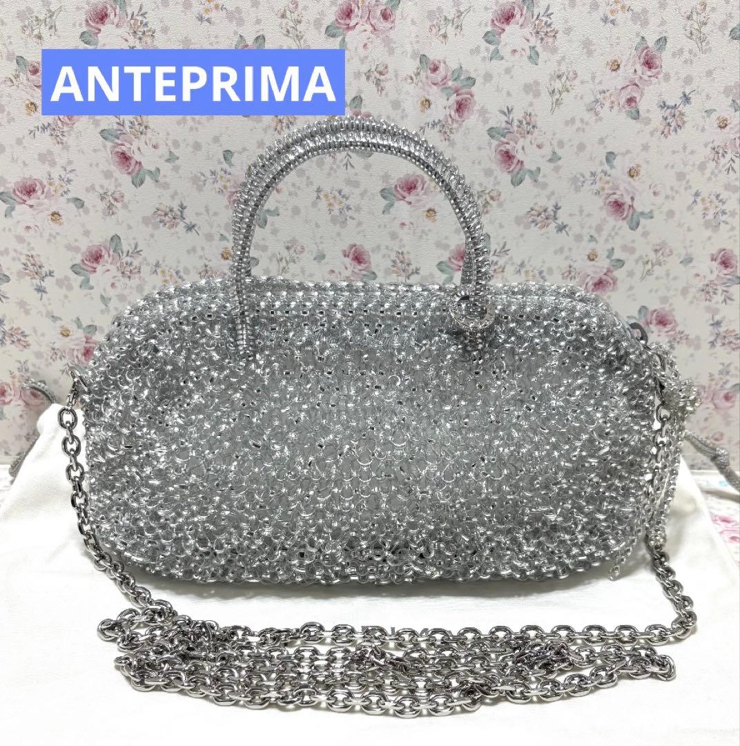 ☆アンテプリマ☆コンフェット スモール シルバー ワイヤーバッグ