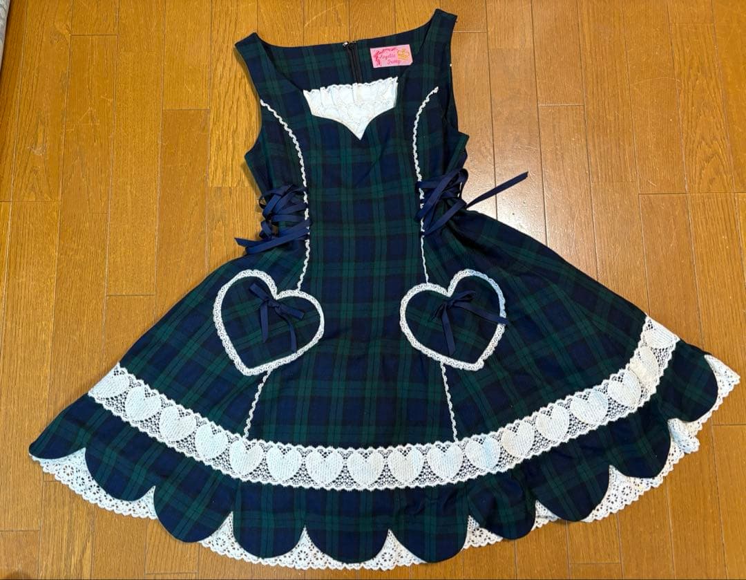 初期　Angelic Pretty ハートスカラップジャンパースカート