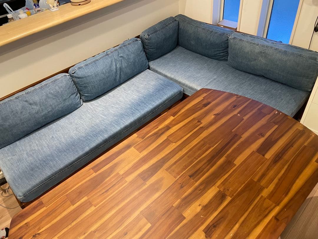 埼玉近隣配達可　unico swella ダイニングテーブル　セット　1400