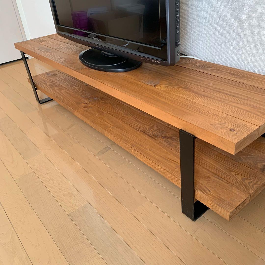 テレビボード アイアンラック ハンドメイド 新生活 木製 観葉植物シェルフ