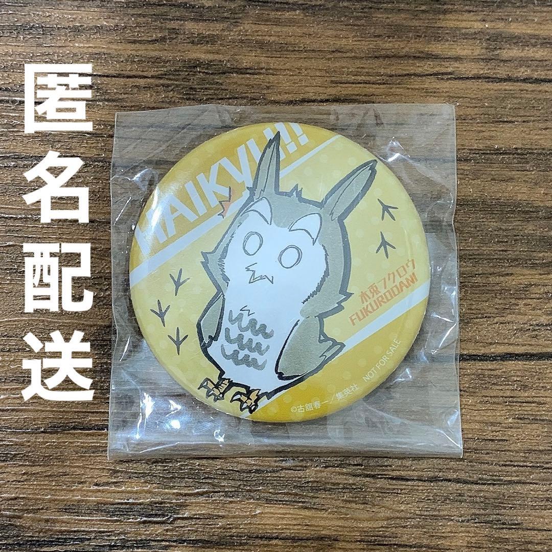 ハイキュー 木兎光太郎 木兎フクロウ 缶バッジ 激レア動物Ver. 懸賞 当選