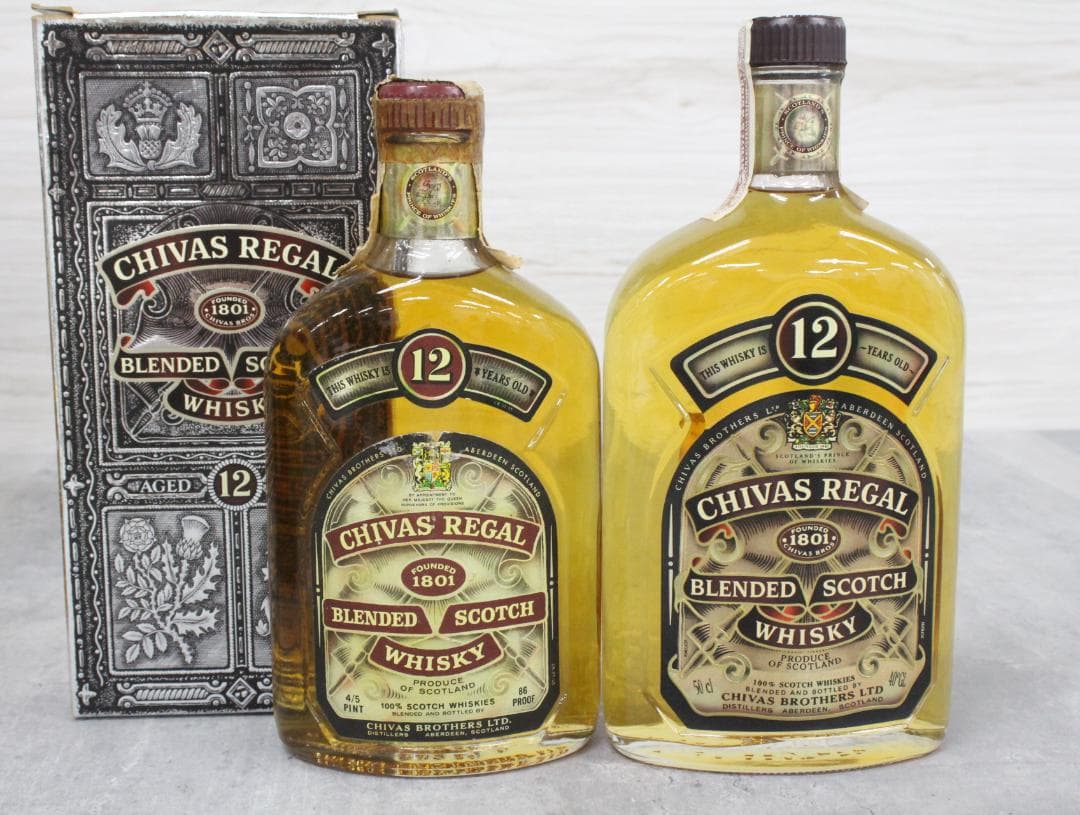 ▲未開栓 7本セット シーバスリーガル スコッチウイスキー 12年 ミズナラ