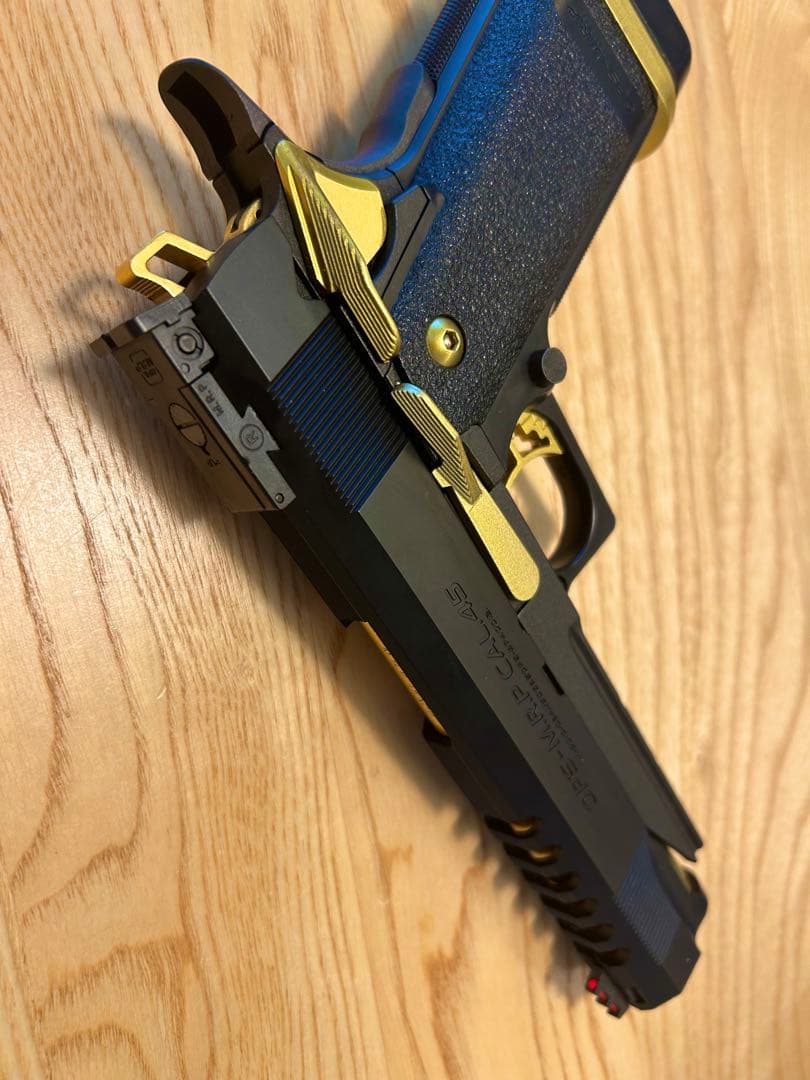 東京マルイ ハイキャパ ゴールドマッチ カスタム 美品 予備マガジン付き