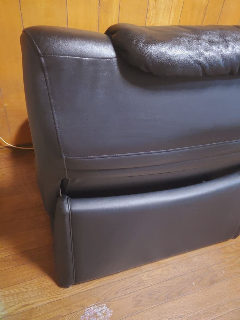 カリモク ZU4219 本革 リクライニングソファー　左右セット　②