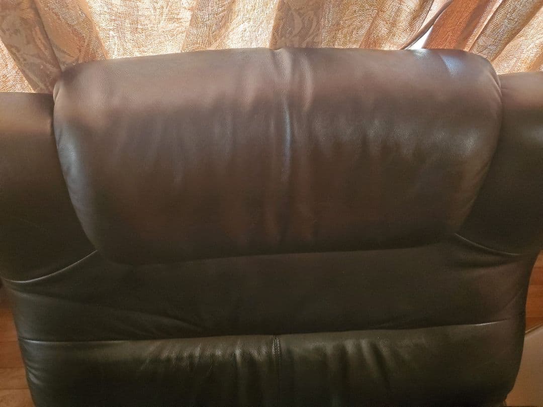 カリモク ZU4219 本革 リクライニングソファー　左右セット　②