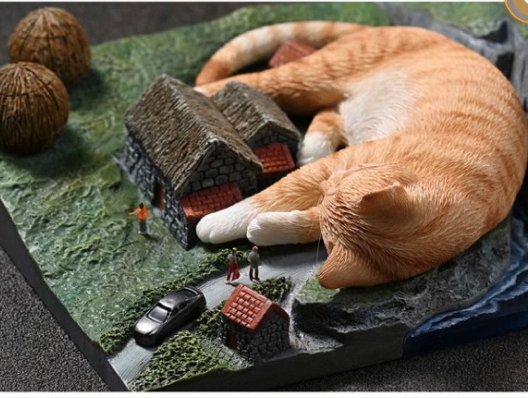 猫 ネコ ねっこ　巨物 キャット フィギュア ジオラマ ペット　廃番