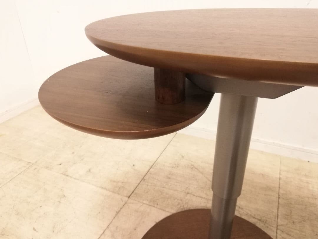モデルルーム展示品 カリモク家具 ウォールナット 昇降式サイドテーブル