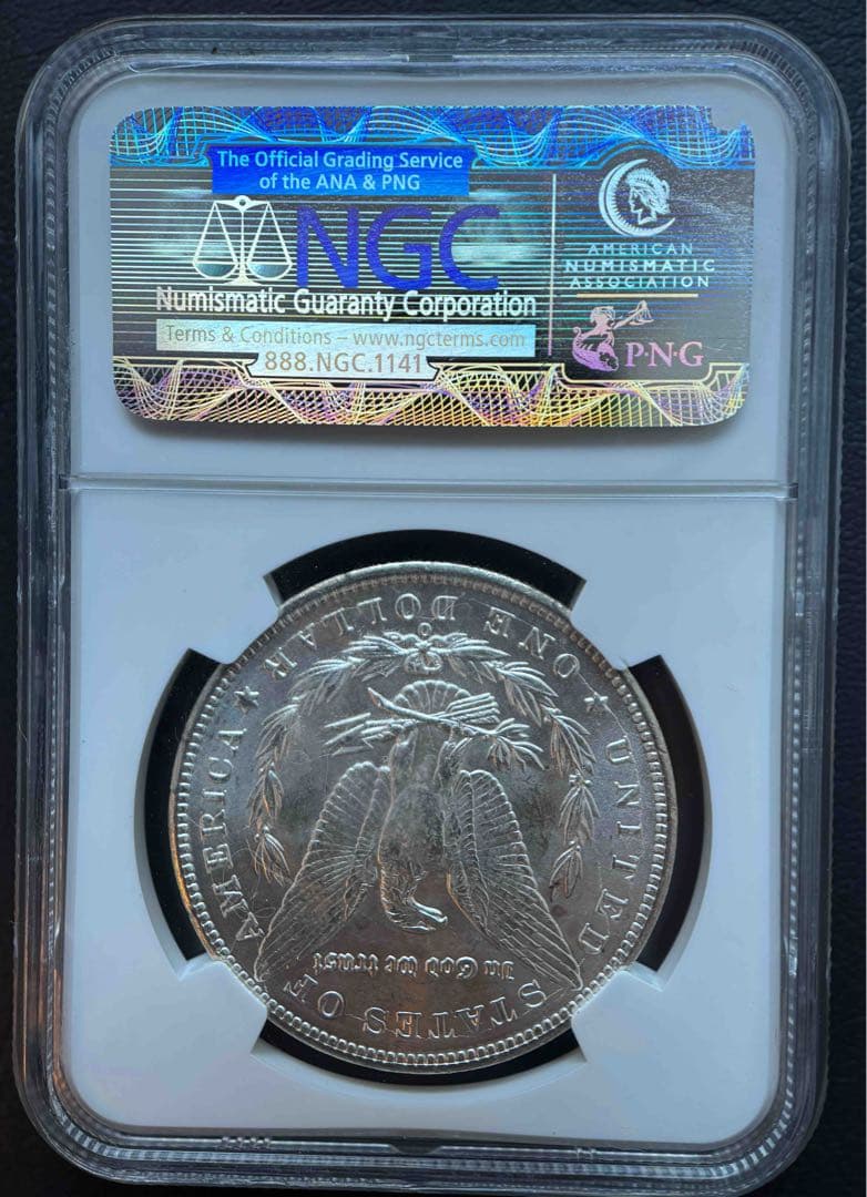 1899年 アメリカ モルガンダラー銀貨 NGC MS64