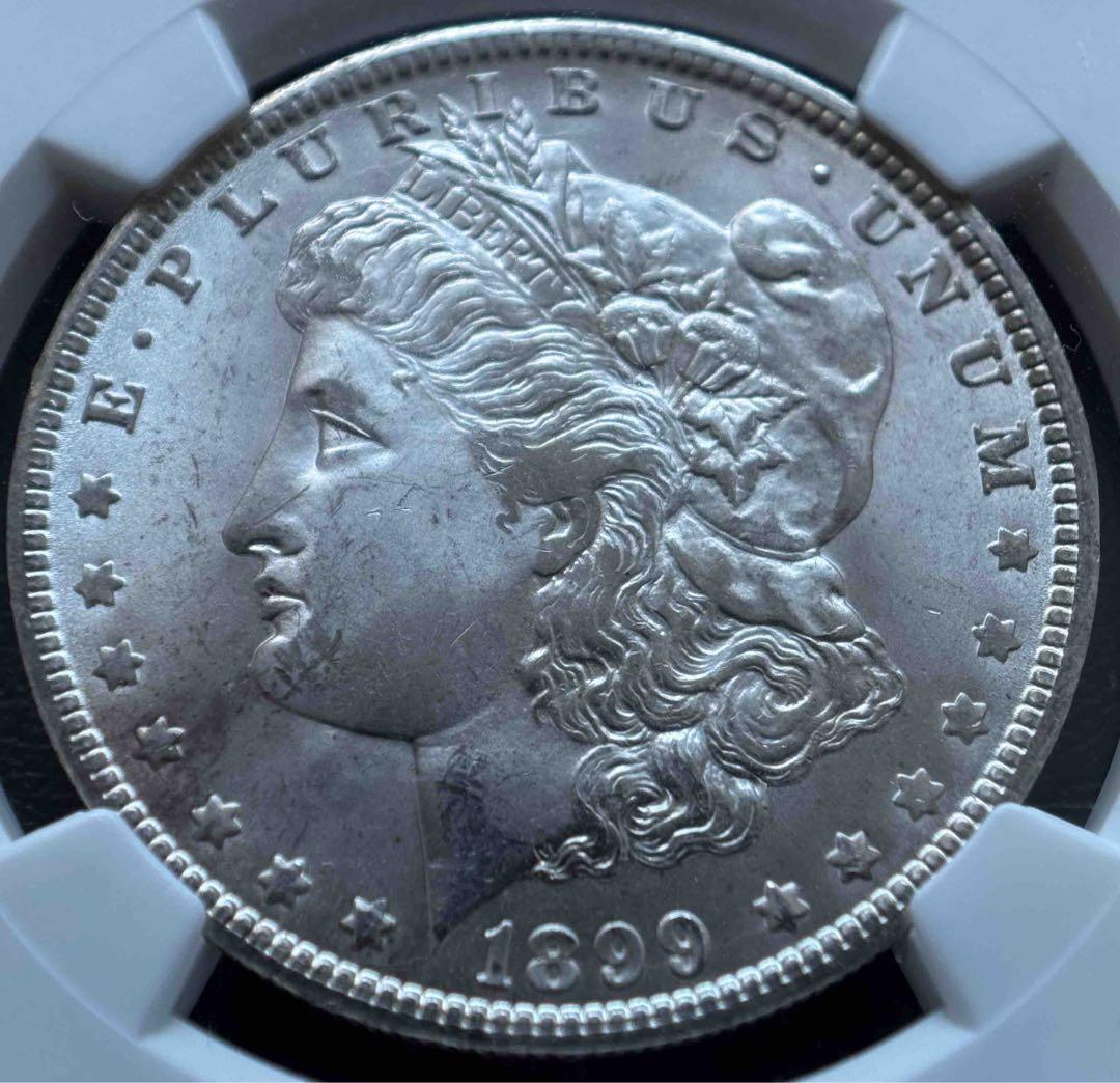1899年 アメリカ モルガンダラー銀貨 NGC MS64