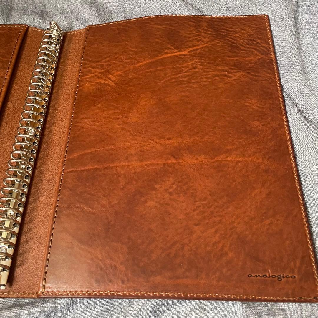 【新品】　ルーズリーフ a4 本革