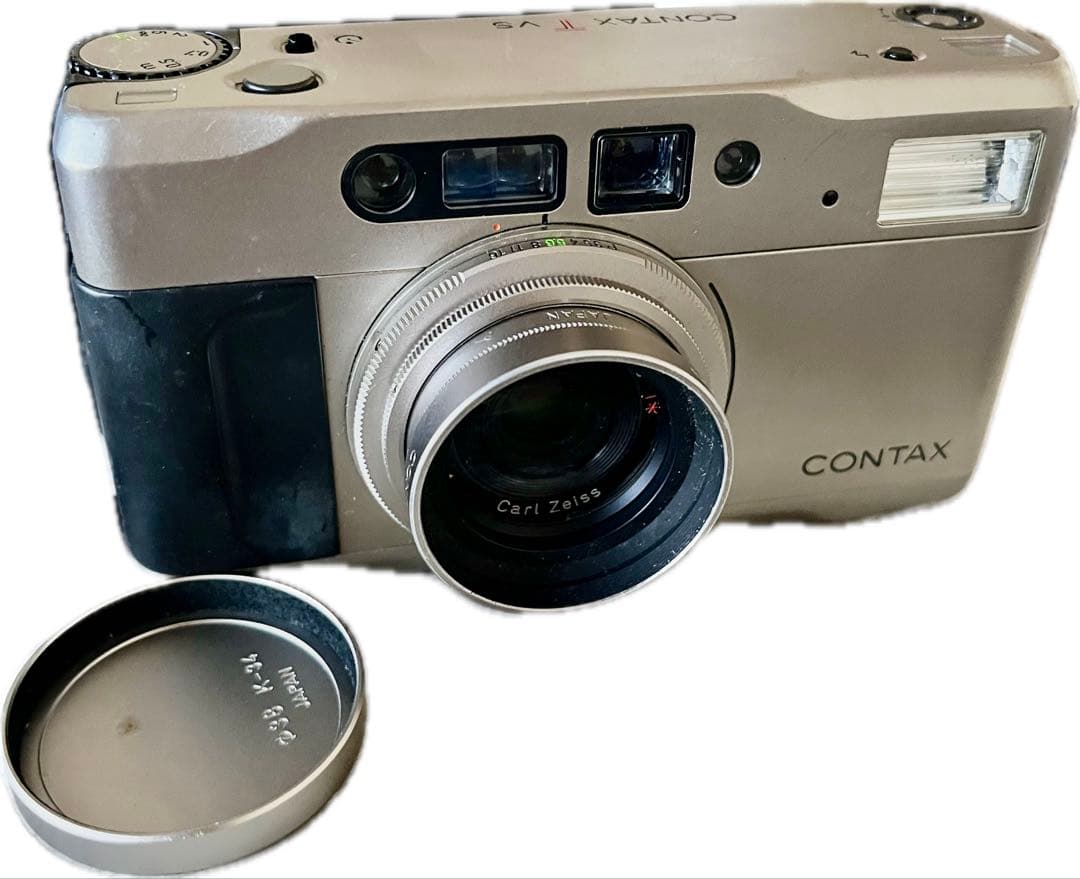 CONTAX Tvs フィルムカメラ 動作確認済 ケース付 現状品