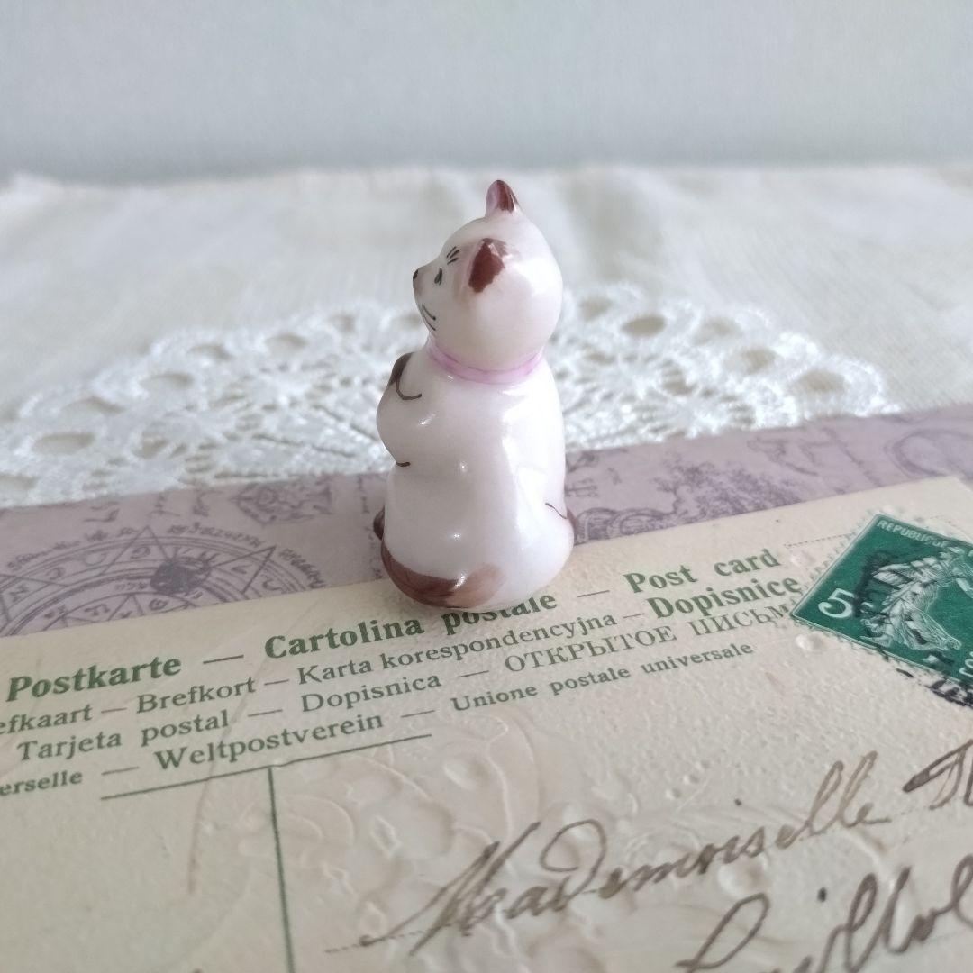 リモージュボックス　猫　ネコ　椅子　花束　ブーケ　手紙　フランス製　ヴィンテージ