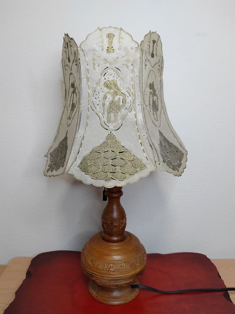 キャメルランプ 卓上ランプ テーブルランプ ラクダ皮 ヴィンテージ