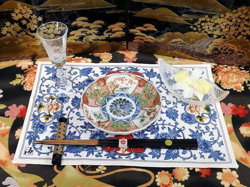 古伊万里　金襴手　牡丹に松竹梅の図　４寸皿　５枚　C782AS-CFj