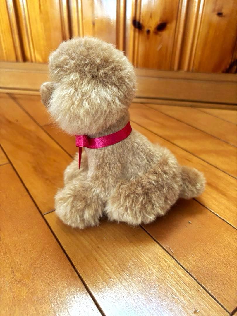 毛糸+羊毛フェルト トイプードル 17cm