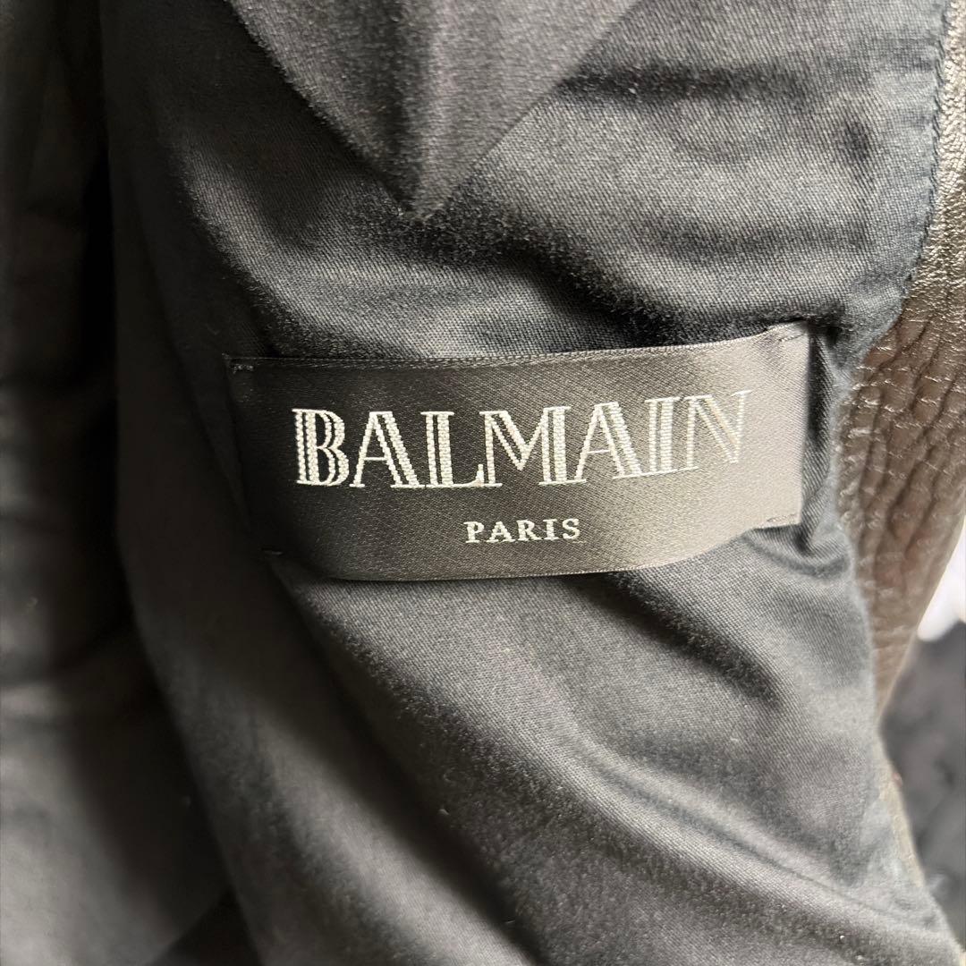 balmain バイカーレザージャケット