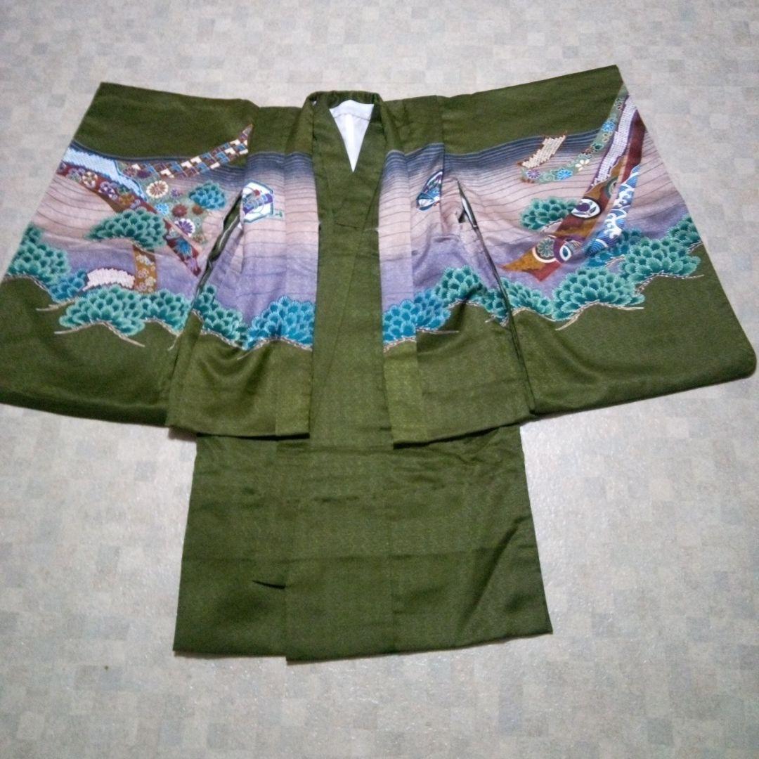美品【七五三5歳男の子】羽織袴セット『小物付き』