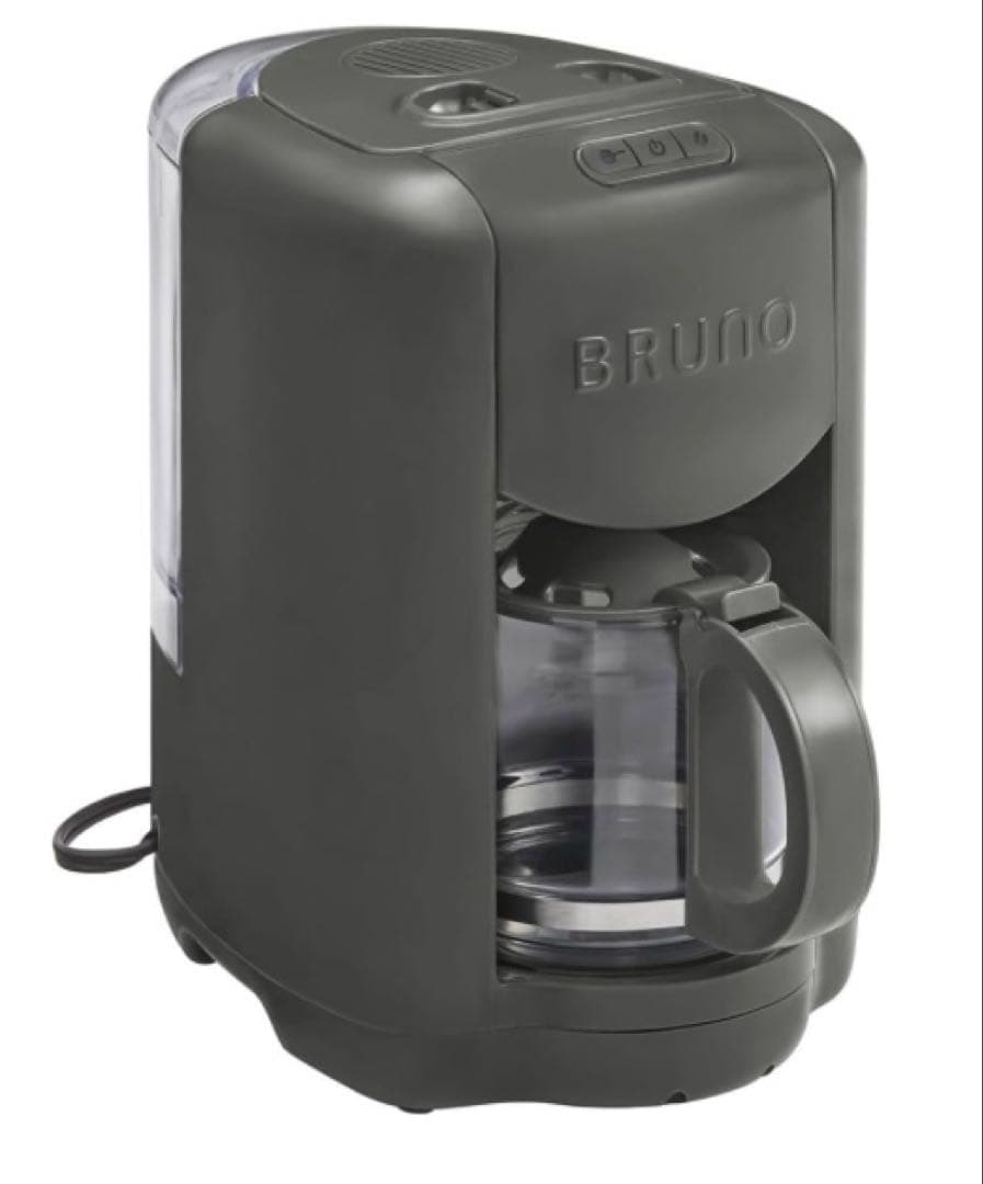 BRUNO コンパクトミル付きコーヒーメーカー　チャコール　新品