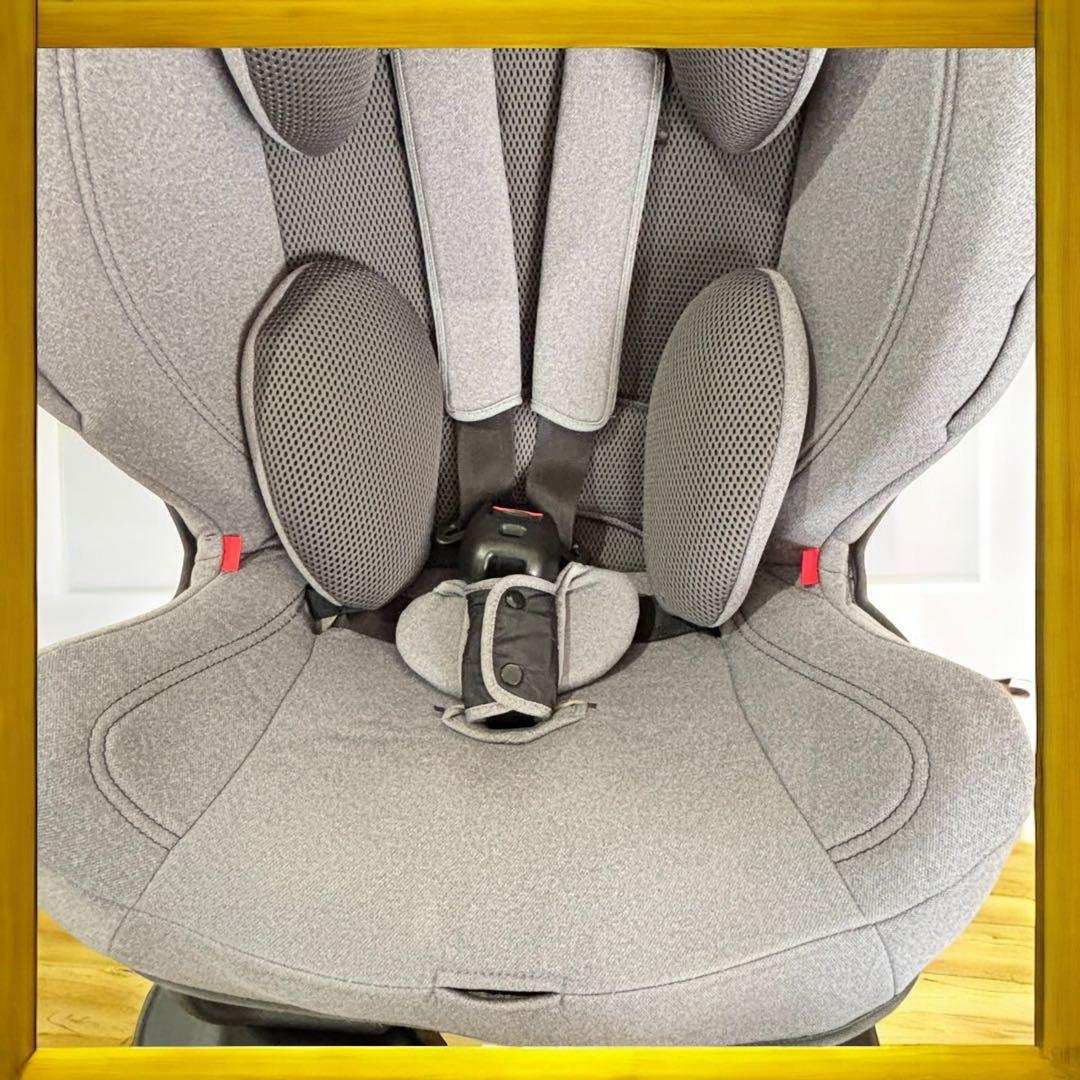 【1歳〜7歳対応】エールベベ スイングムーン プレミアムS 美品 グレー 清潔感