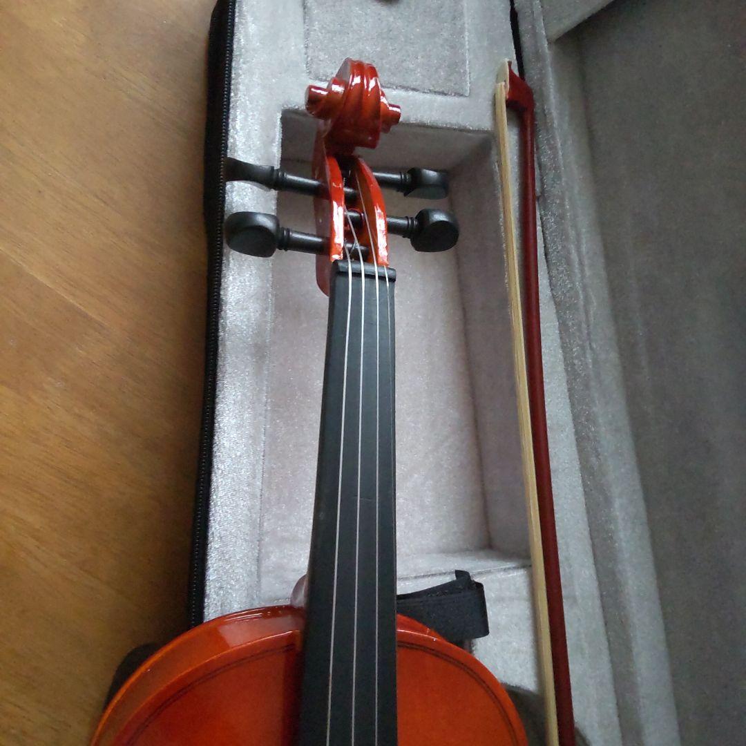 新品！格安！オレンジ 4/4バイオリンAV-10本体 弓 ハードケース、弦、付き