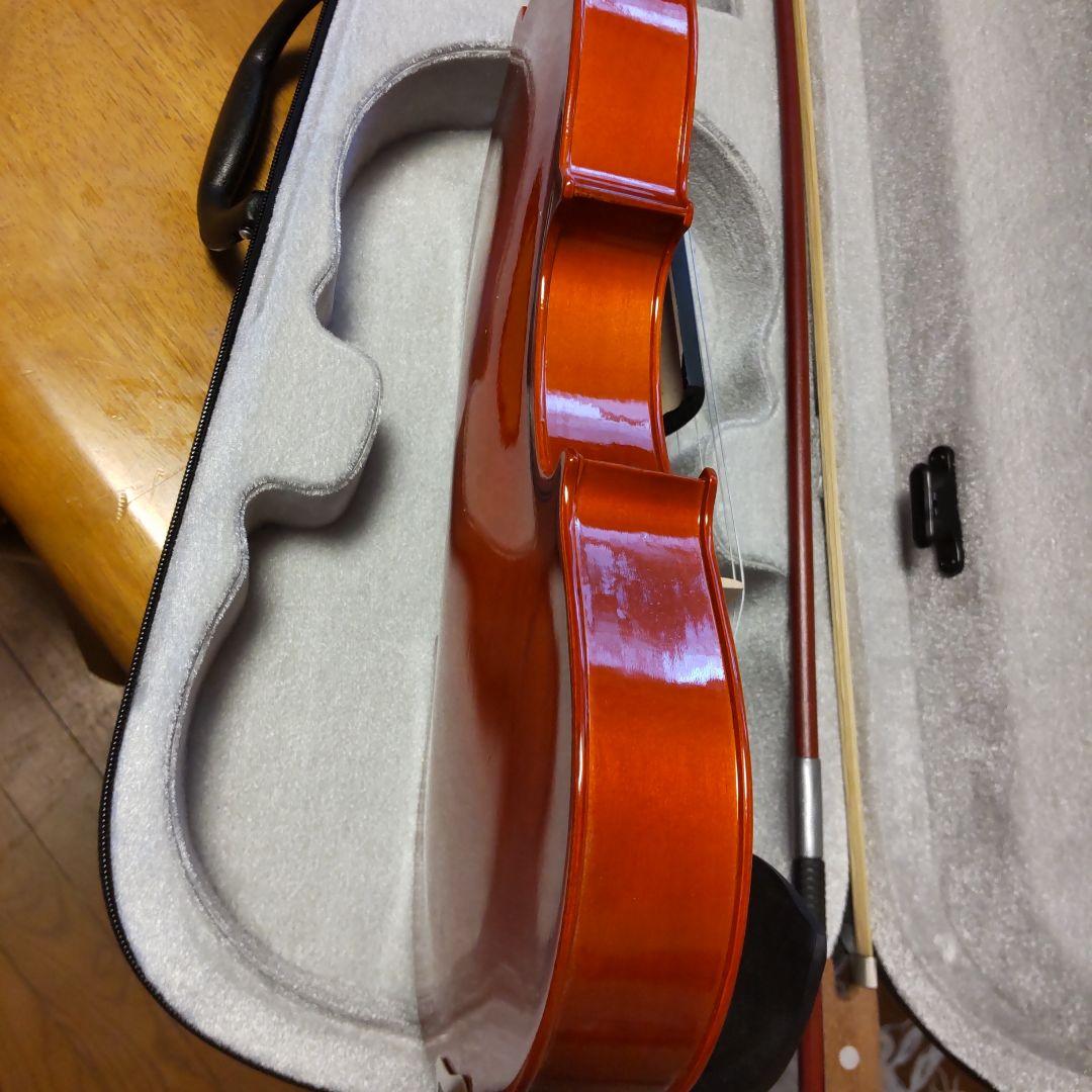 新品！格安！オレンジ 4/4バイオリンAV-10本体 弓 ハードケース、弦、付き