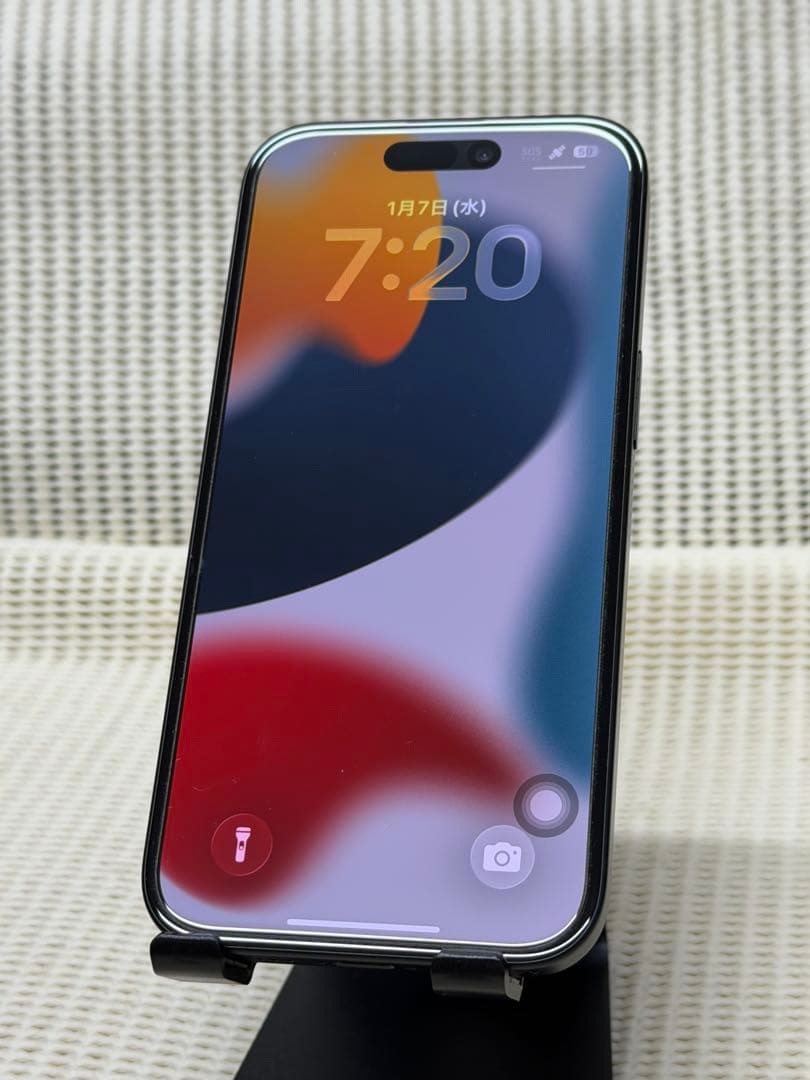 純正バッテリー残量100％　iPhone15 128GB ブラック