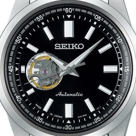 セイコー セレクション 自動巻き 腕時計 メンズ セミスケルトン SCVE053