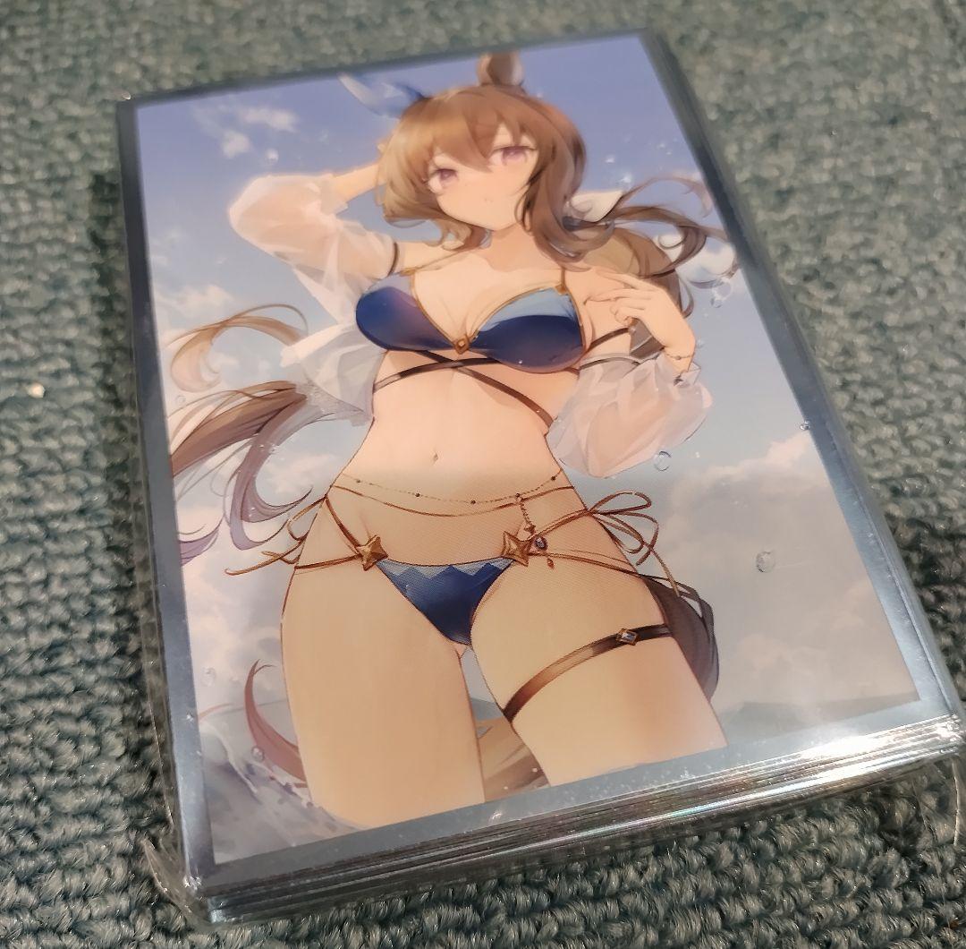 ウマ娘 アドマイヤベガ アヤベ スリーブ プレイマット プレマ 水着 白詰草