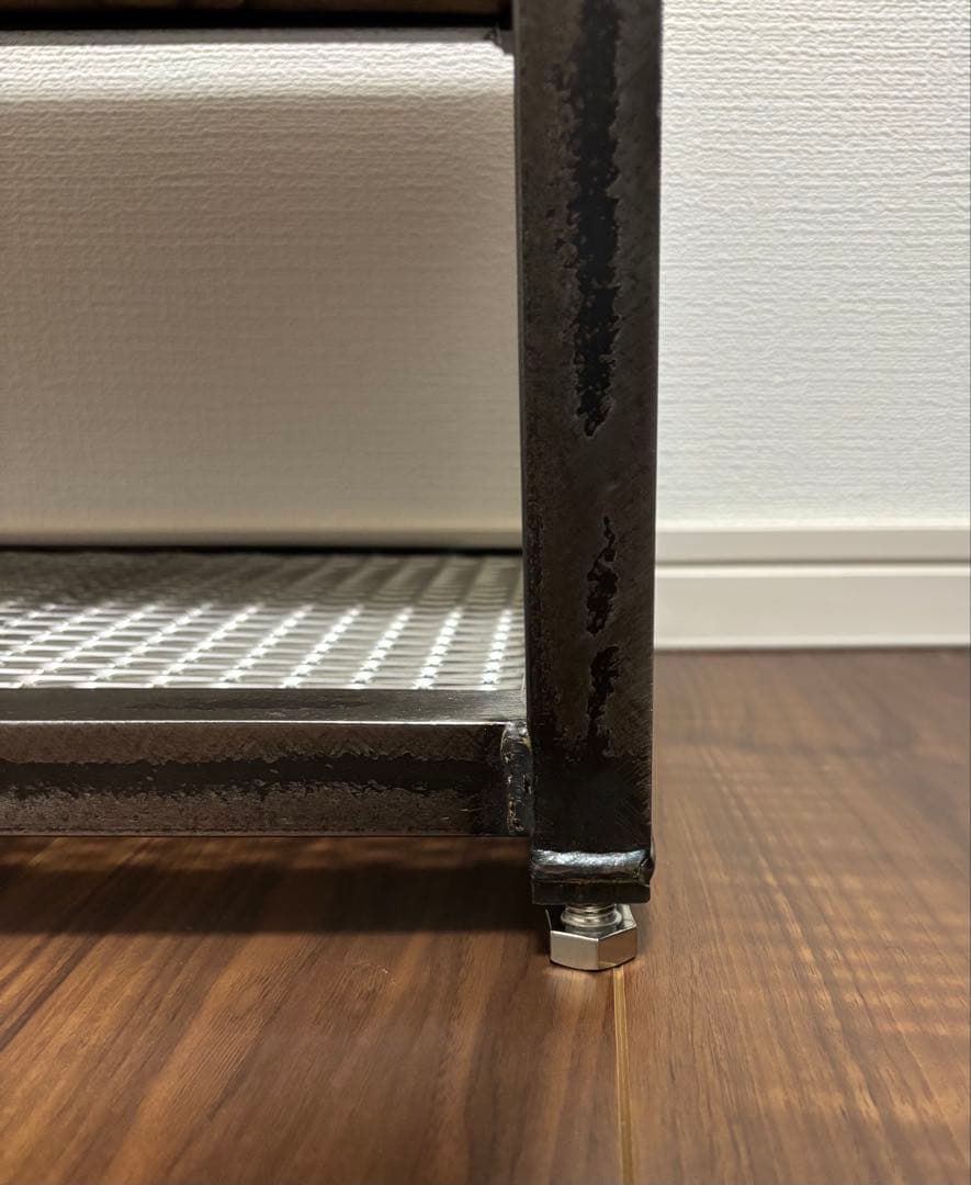 アイアンラック　インダストリアル　テレビ台　棚 中古品　ハンドメイド