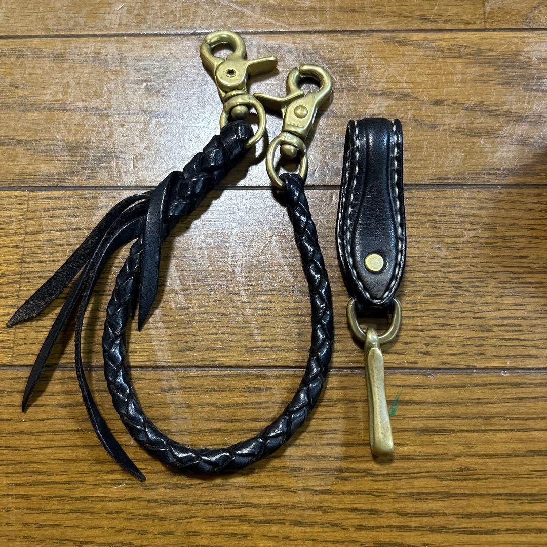 アトリエチェリー　ロングウォレット　ウォレットロープ　キーホルダー　セット　中古