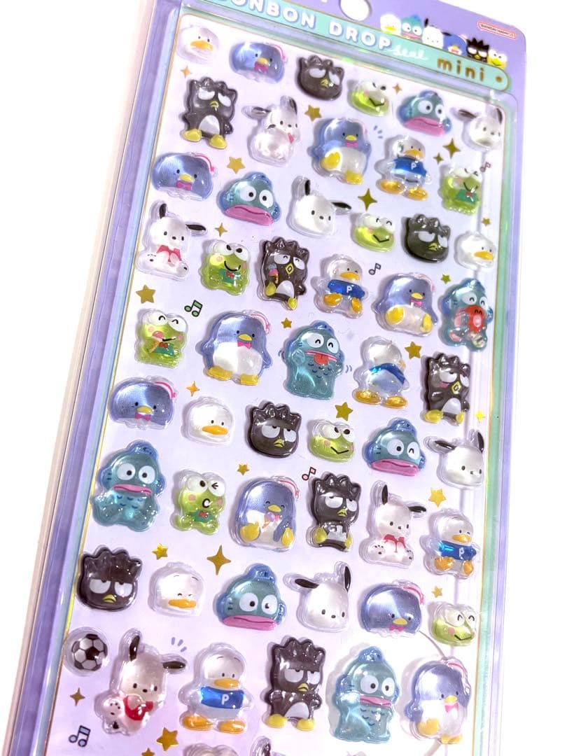 ボンボンドロップシールミニ サンリオ8種 たまごっち3種 計12枚 正規品